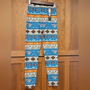 NWT New Mix Brand Girls Leggings Size L